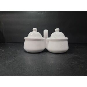 Houston‎ Harvest Gift Products *WHITE* Jam /Jelly or Condiment Server